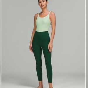 Lululemon Align High Rise Pant Pockets 25” Leggings Everglade Green Sz 0